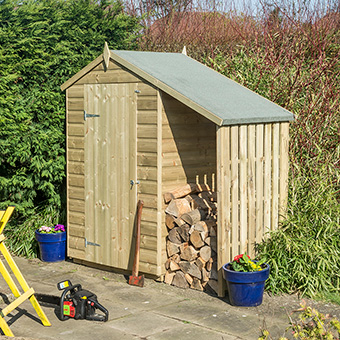 Oxford 4x3 Shed With Lean To
